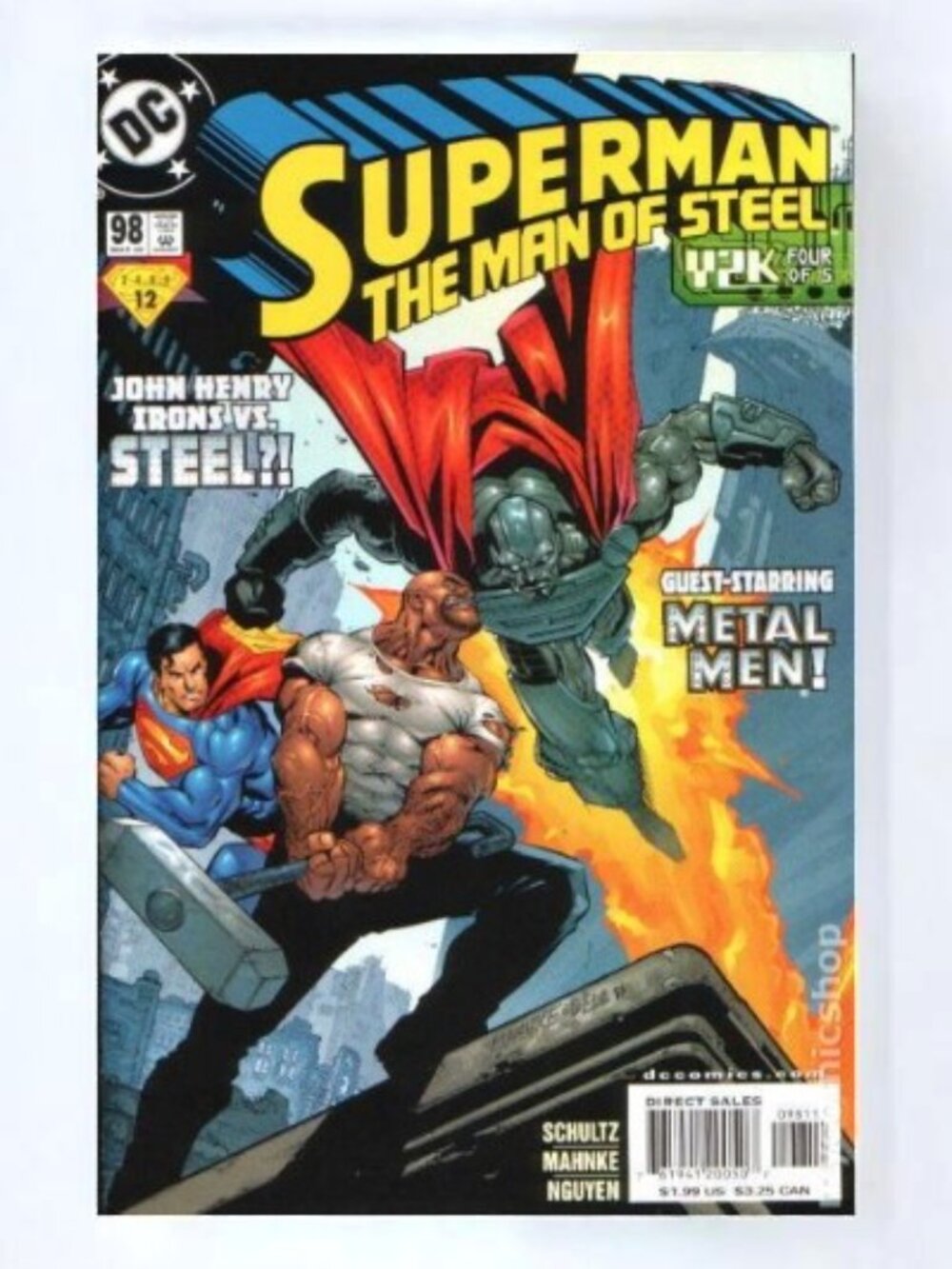 Vintage Superman The Man of Steel #98 Y2K DC Comic Metal Men VF
